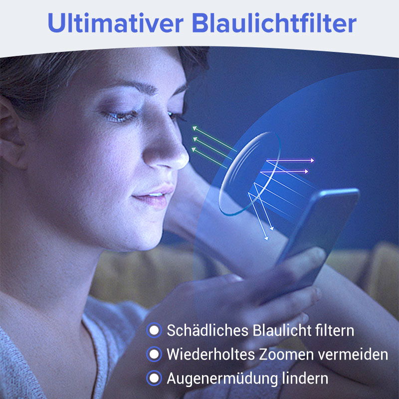 Randlose Lesebrille mit Blaulichtfilter
